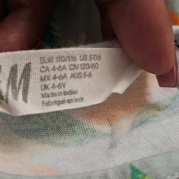 H&M Vibrant Orange and Green Dress - Picture 3 of 3